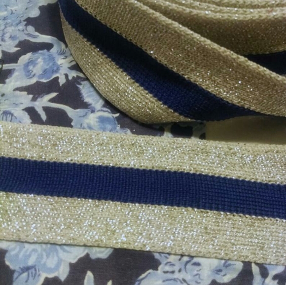 π° flash sale π° 5 yds blue & silver webbing
